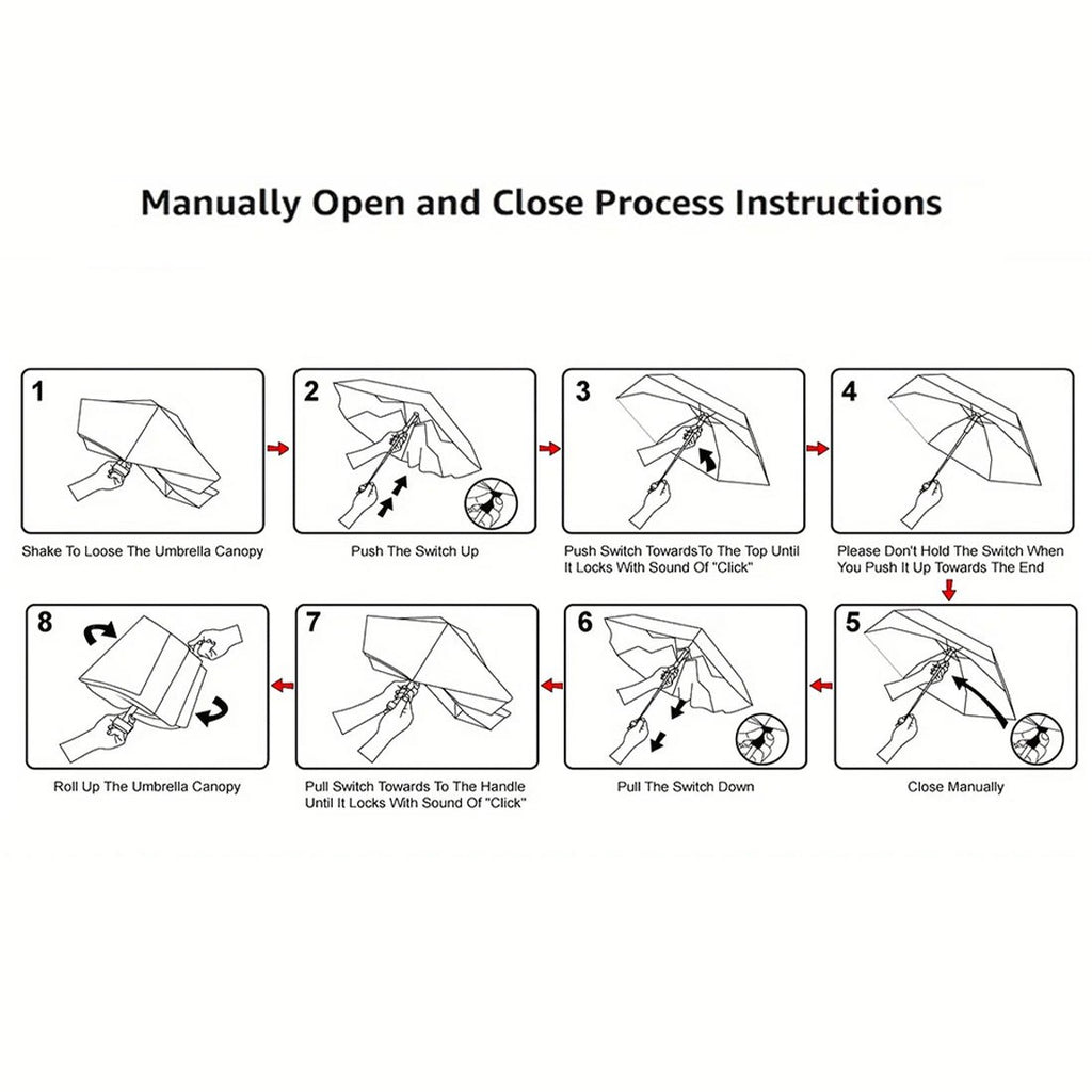 1pc a Mini, Five-Fold Portable Pocket Umbrella That Is Lightweight And Compact