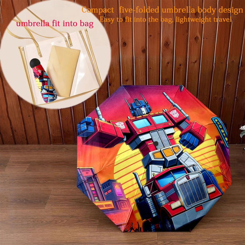 1pc a Mini, Five-Fold Portable Pocket Umbrella That Is Lightweight And Compact