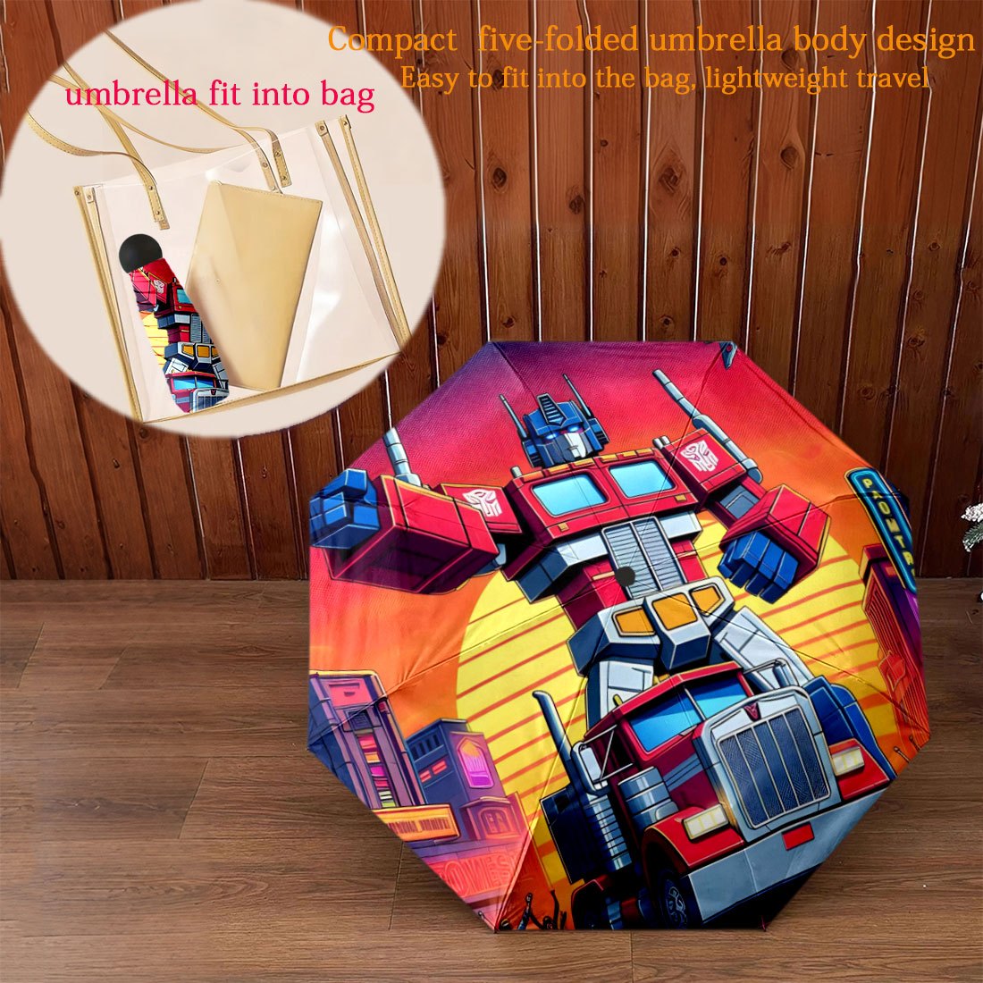 1pc a Mini, Five-Fold Portable Pocket Umbrella That Is Lightweight And Compact