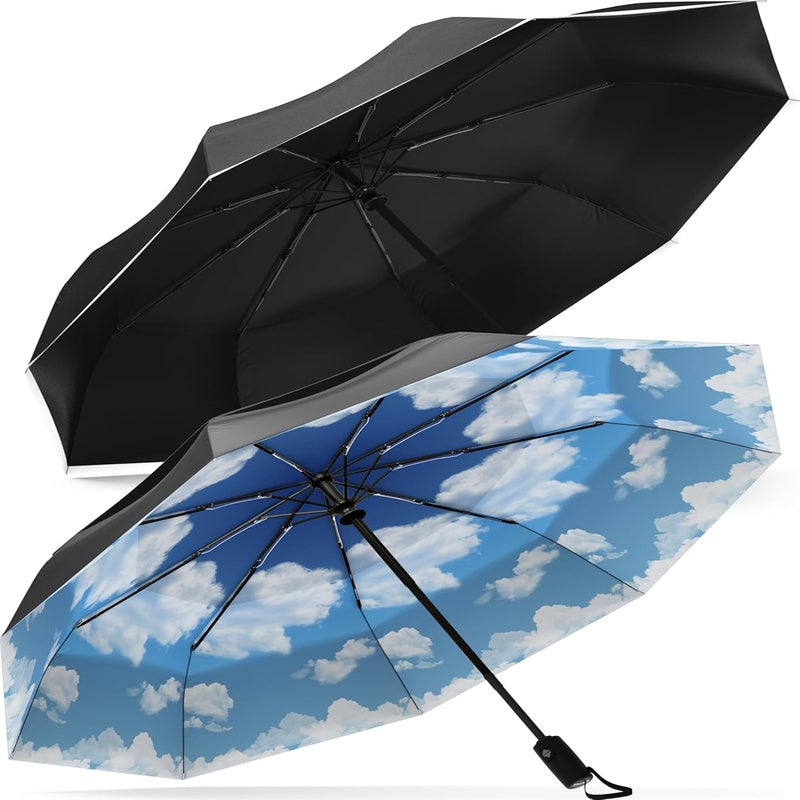 Repel The Original Portable Travel Umbrella Bundle - Rain and Windproof, Strong Compact Umbrella for Wind and Rain - Ideal For On - the - Go