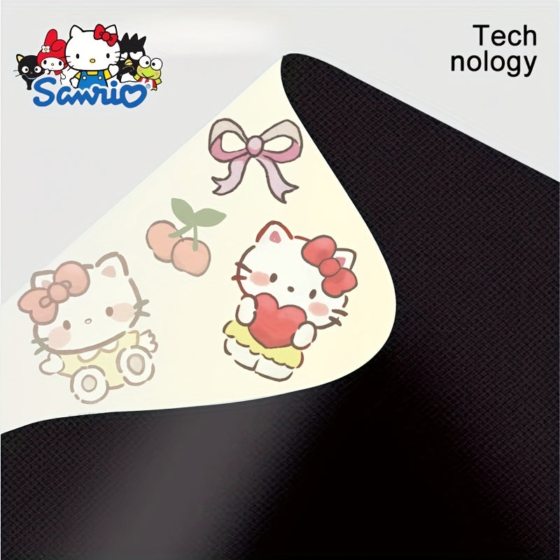 1 Open\u002FClose Cute Hello Kitty Umbrella with Cherry Bow - 8-Rib Sturdy Fiber Folding Umbrella, Compact 3-Fold design for Travel, & s ( Pop Culture Accessory)